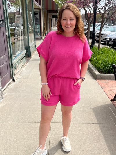 Hot Pink Lounge Top