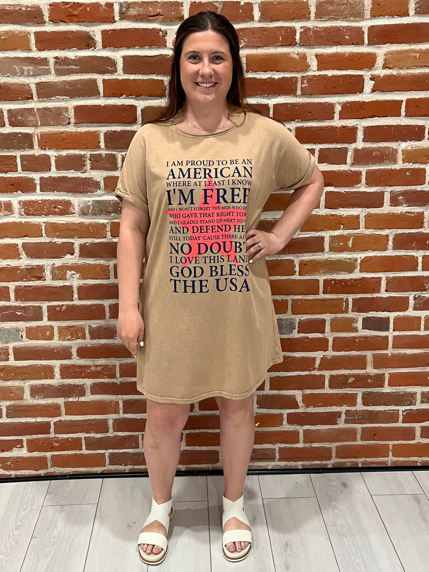 Proud To Be An American T-shirt Dress