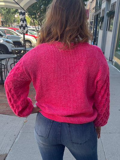 Callie Hot Pink Sweater