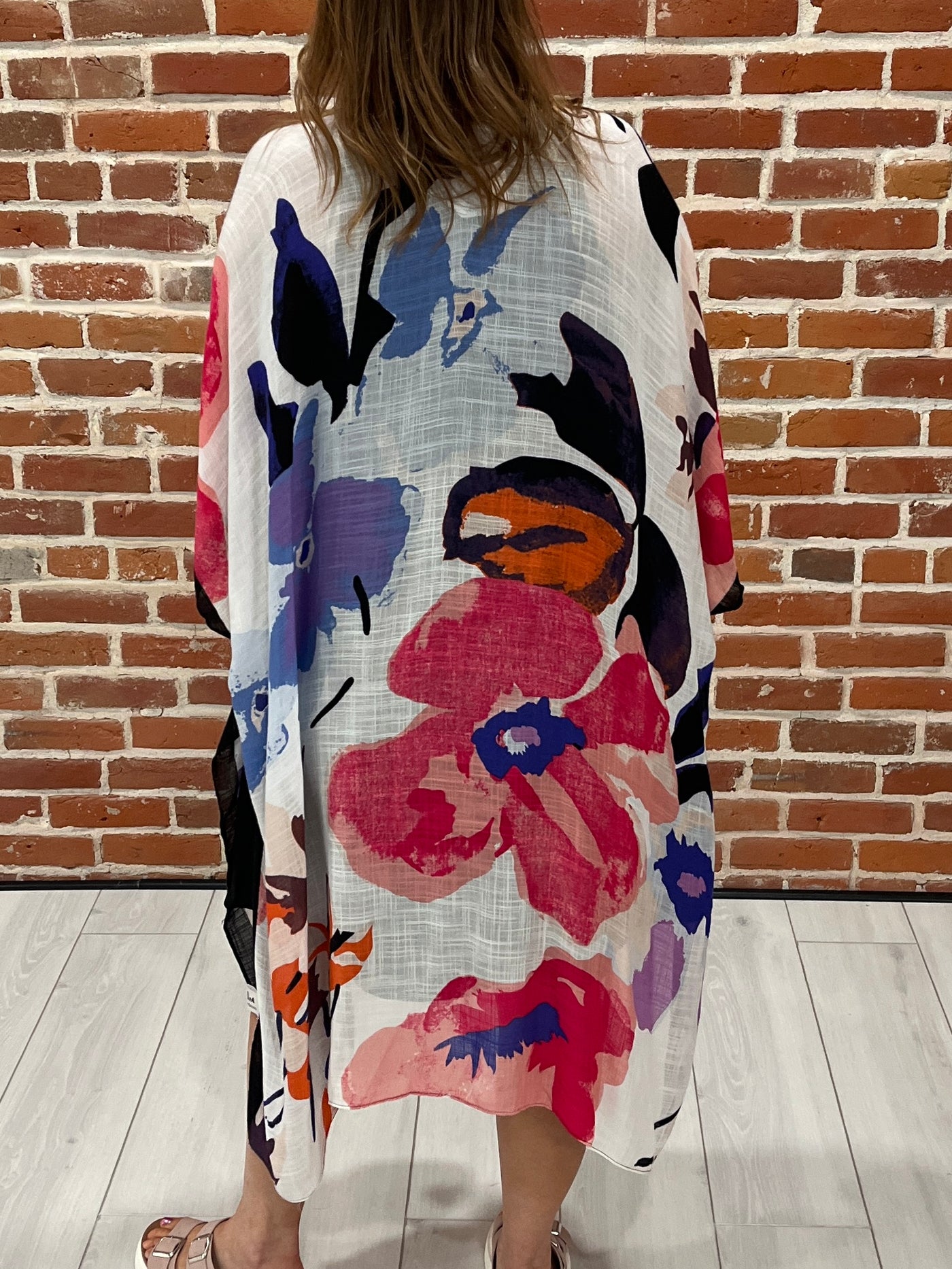 Watercolor Floral Kimono