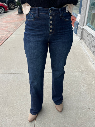 Judy Blue Button Fly Straight