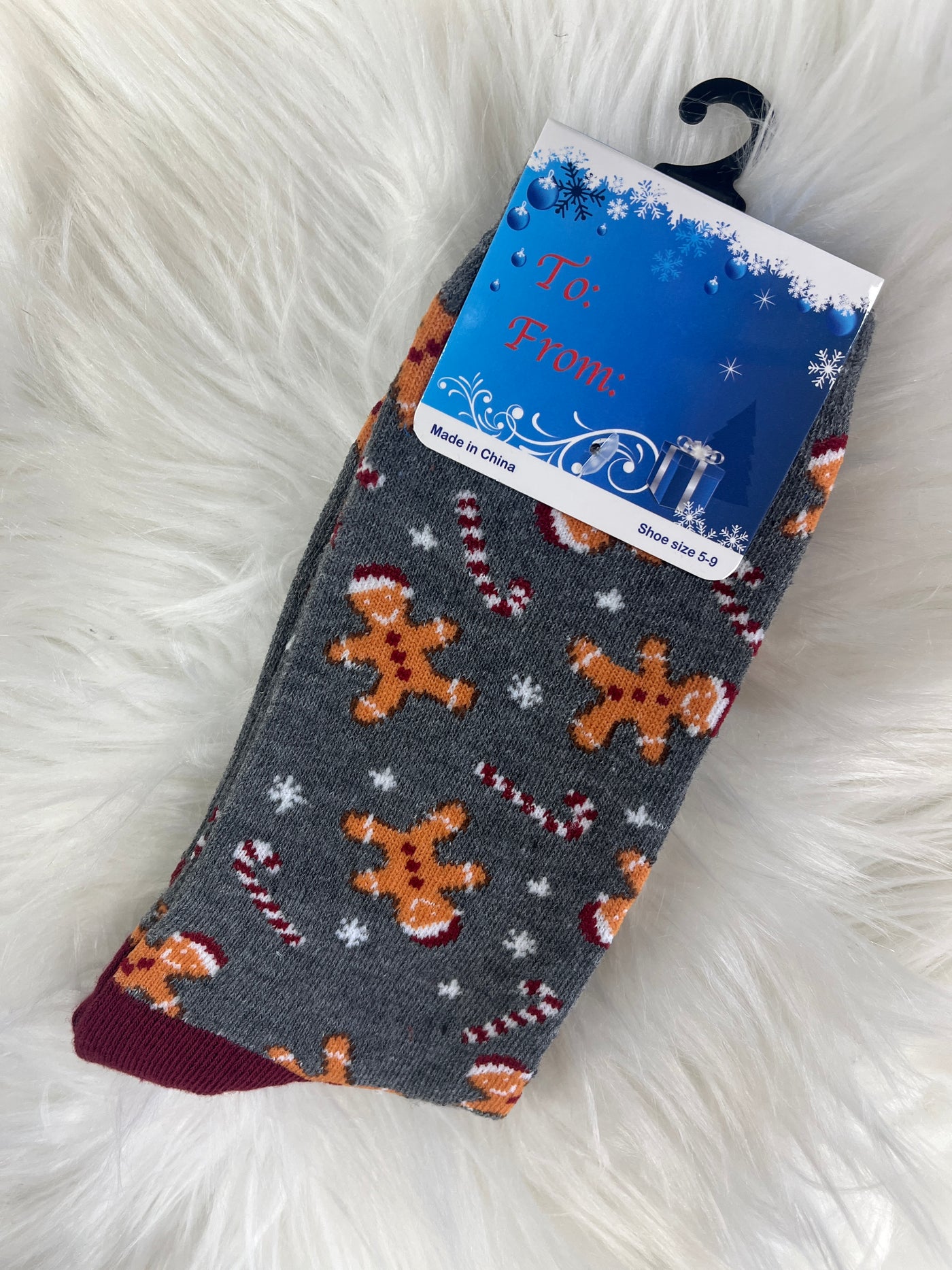 Holiday Socks - Gingerbread