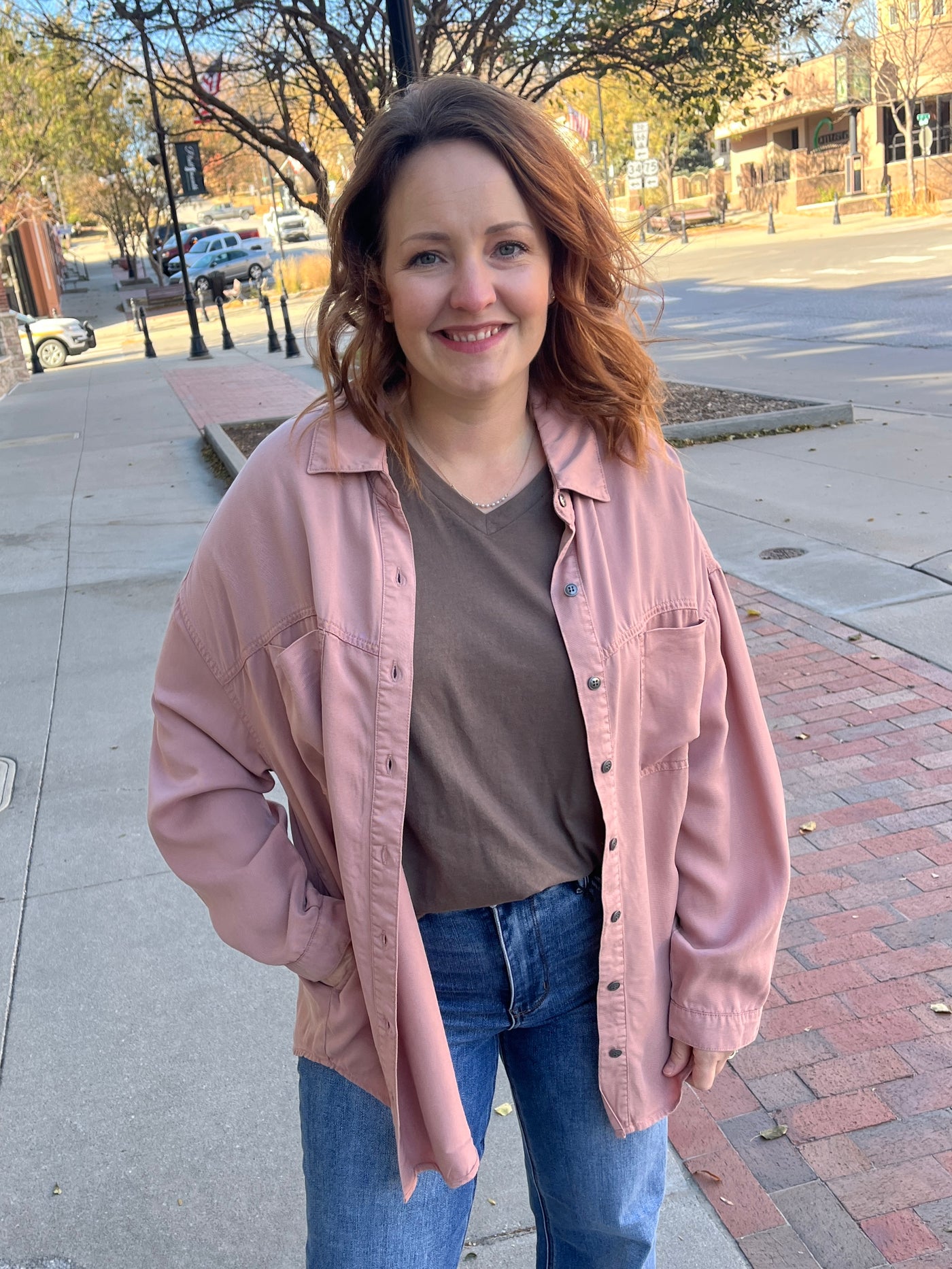 Mauve Chambray