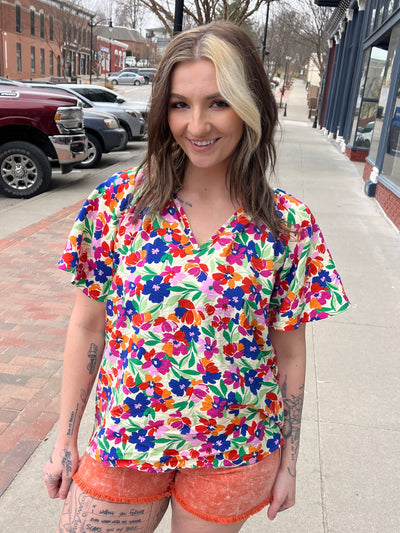 Summer Floral Blouse