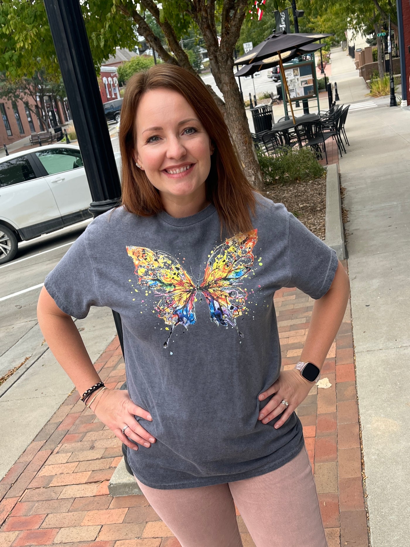 Butterfly Oil Stain Tee
