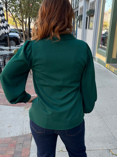 Dark Green Blouse