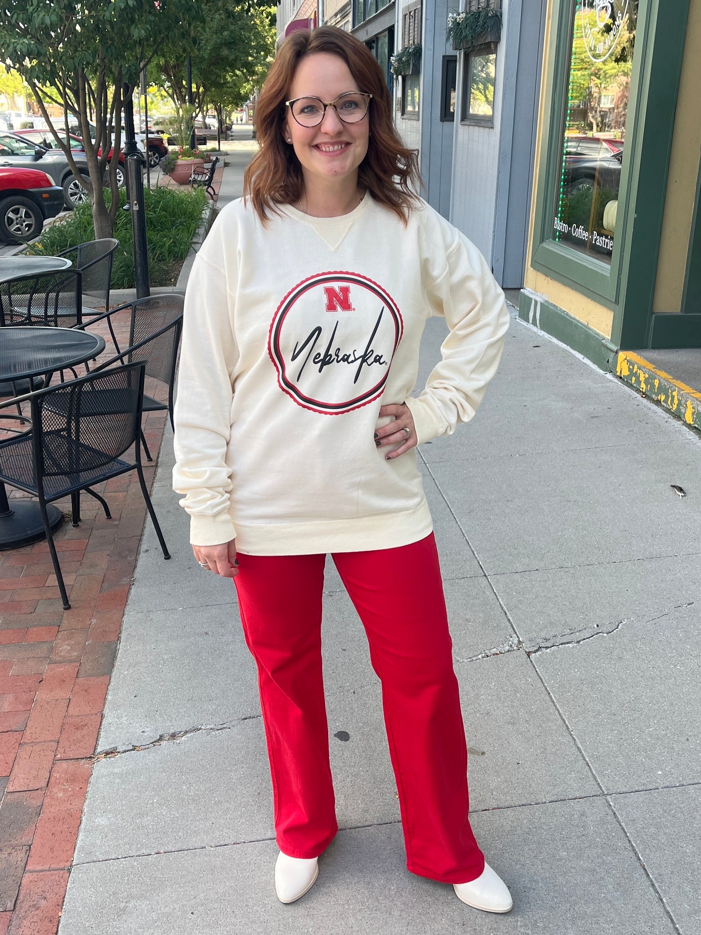 Nebraska Circle Crewneck Sweatshirt