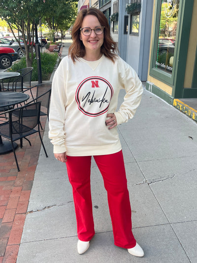 Nebraska Circle Crewneck Sweatshirt