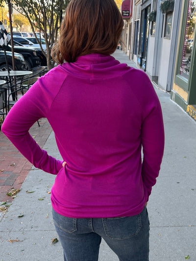Magneta Cowl Neck Top