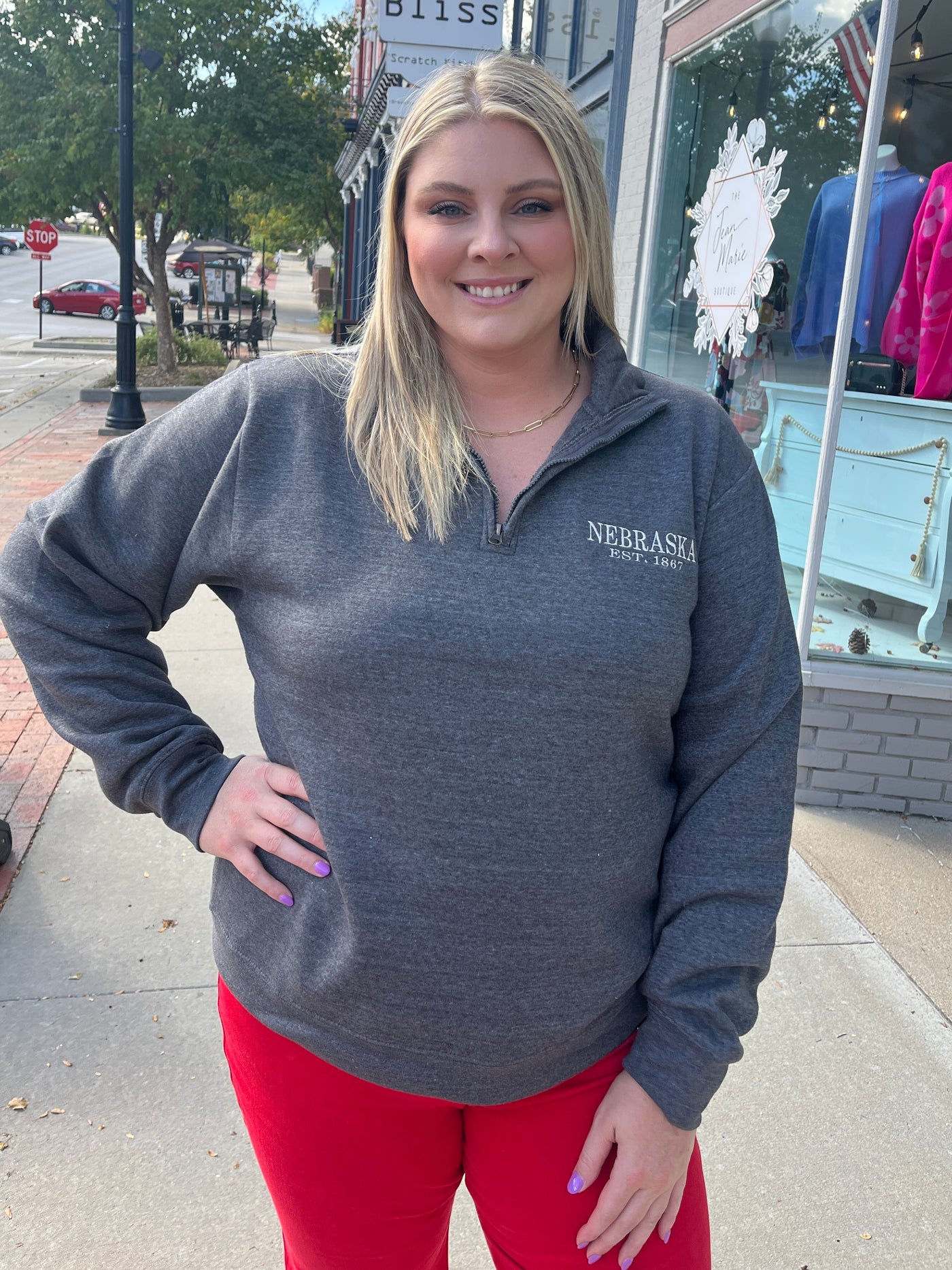 Nebraska 1/4 Zip Pullover