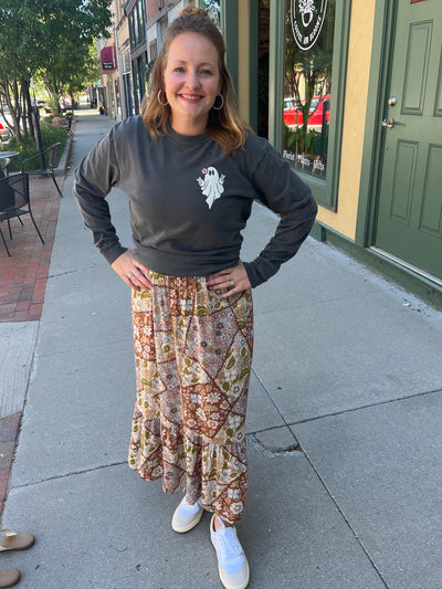 Boho Floral Skirt