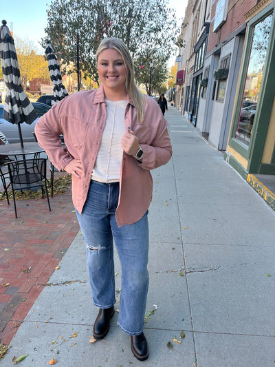 Mauve Chambray