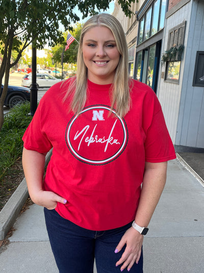 Nebraska Circle Tee