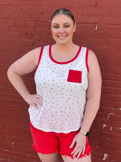 Floral Pocket Tank