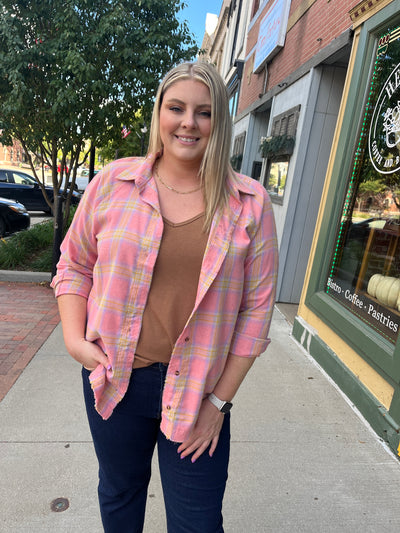 Hazy Blush Plaid