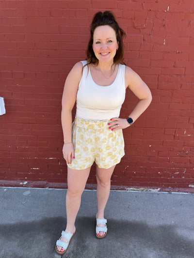 Linen Dandelion Shorts
