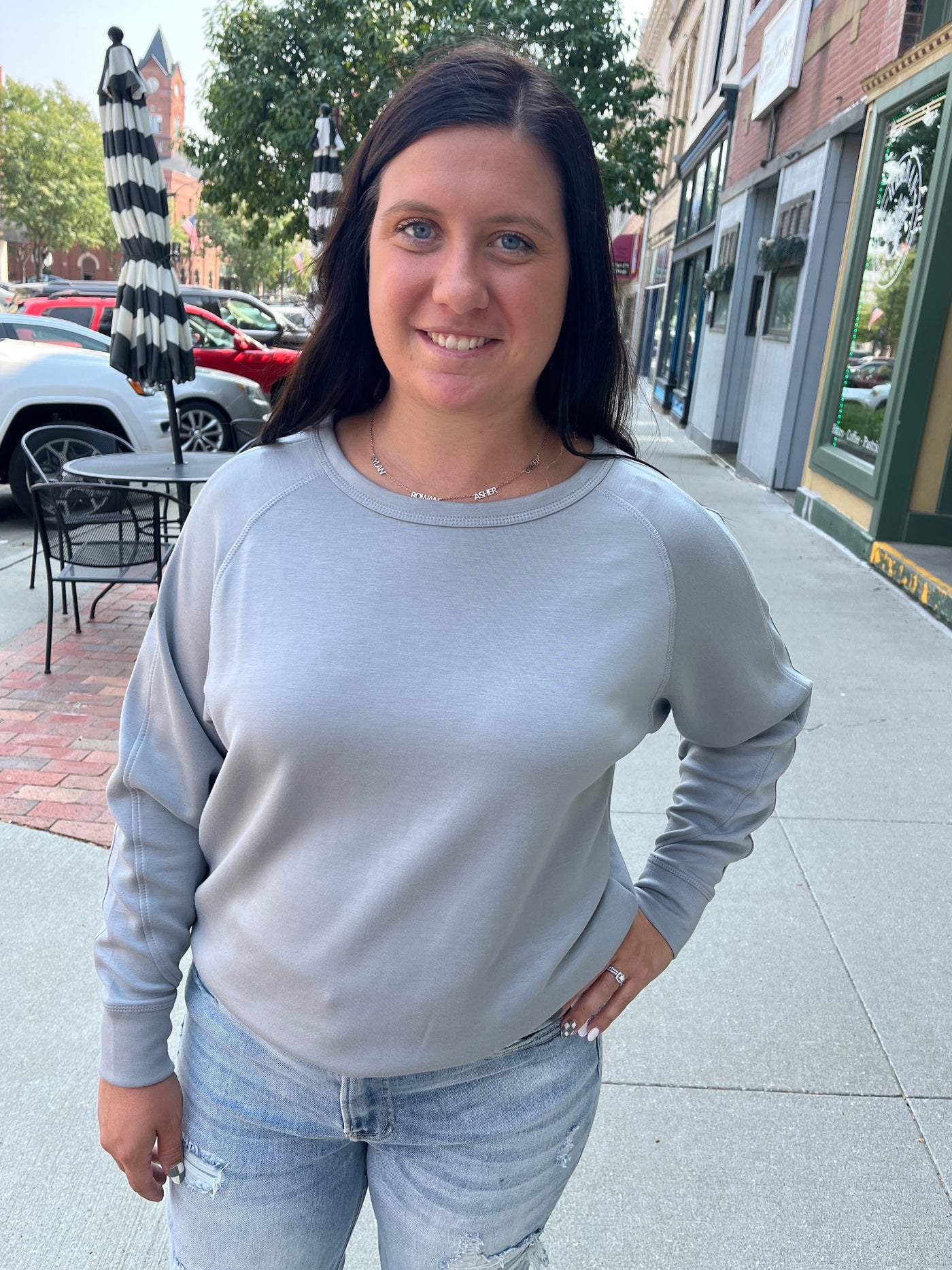 Ice Blue Pullover