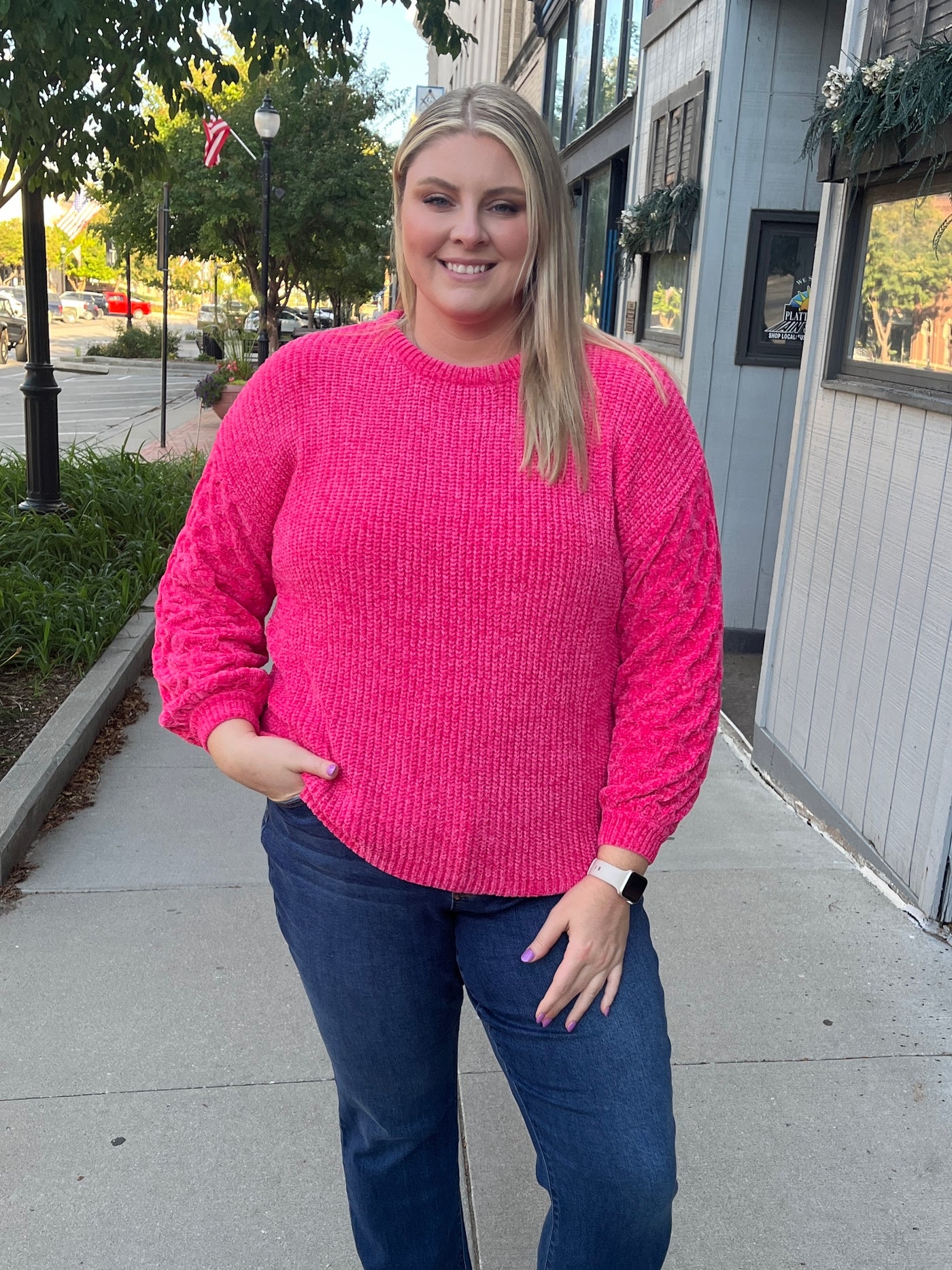 Callie Hot Pink Sweater