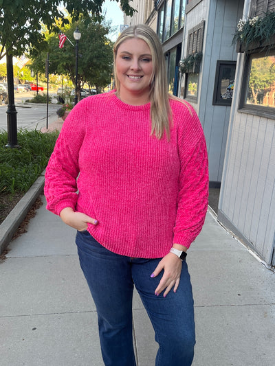 Callie Hot Pink Sweater