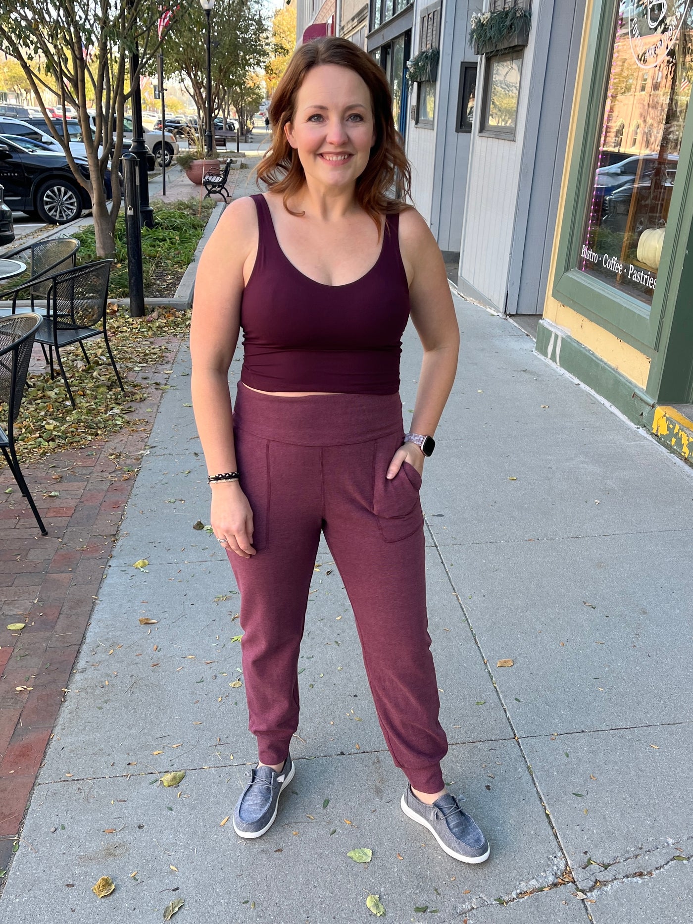 Cassis Rib Brushed Joggers