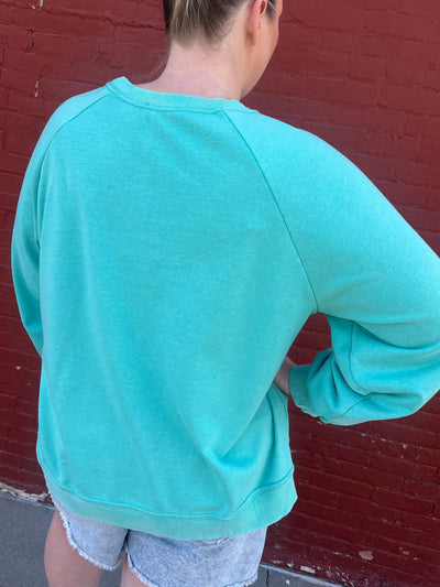 Crochet Edge Crewneck