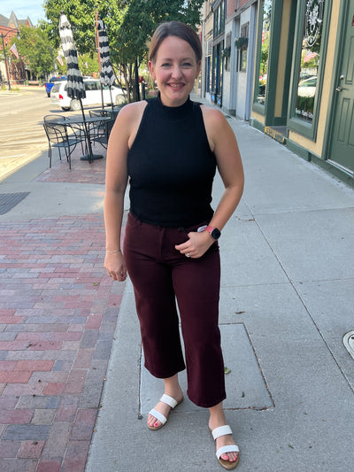Mock Neck Sweater Tank