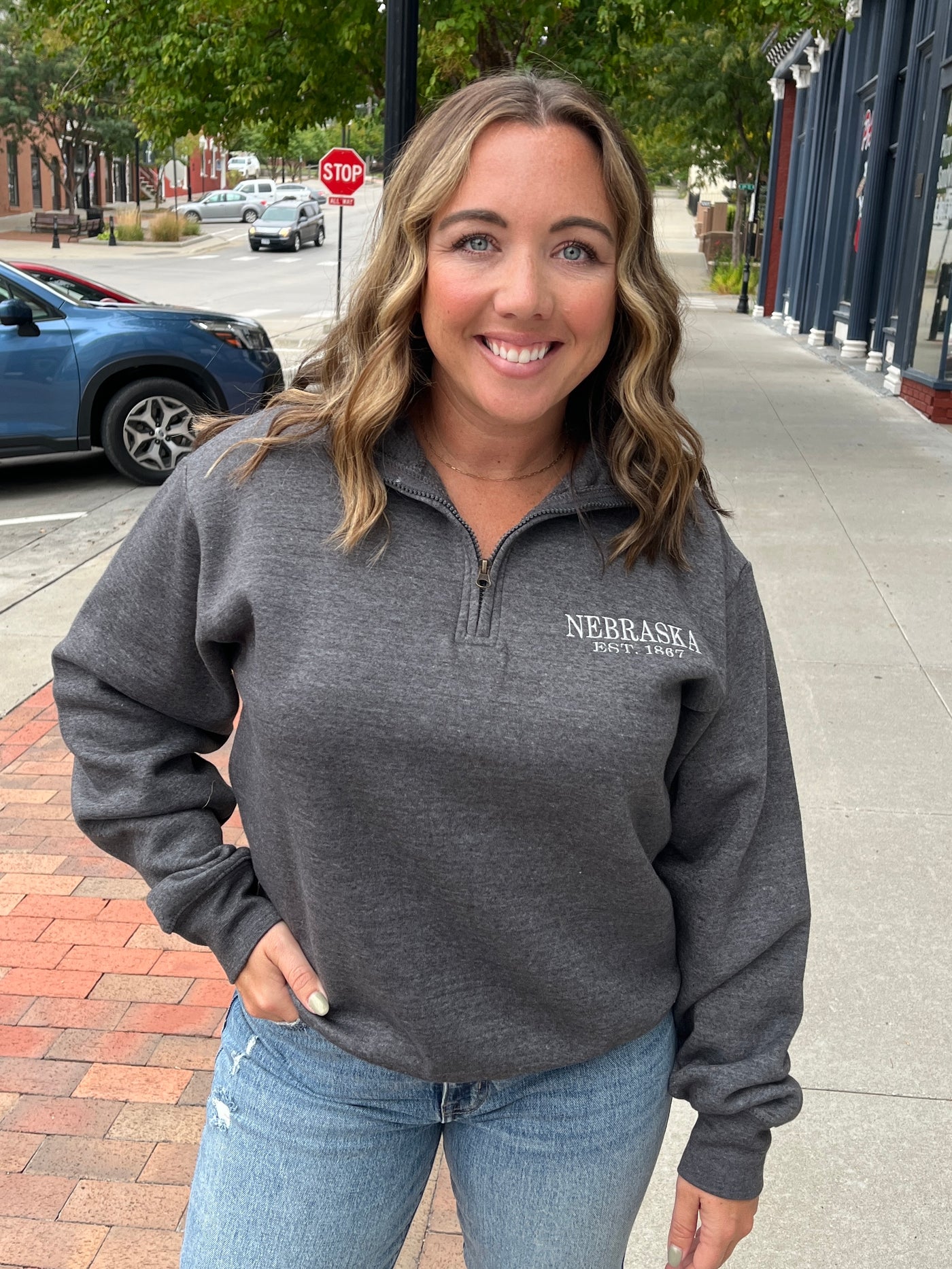 Nebraska 1/4 Zip Pullover