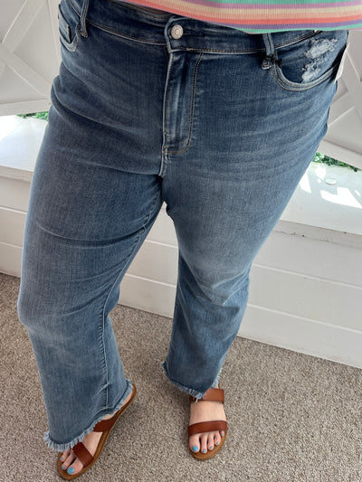 Judy Blue Fray Hem Bootcut