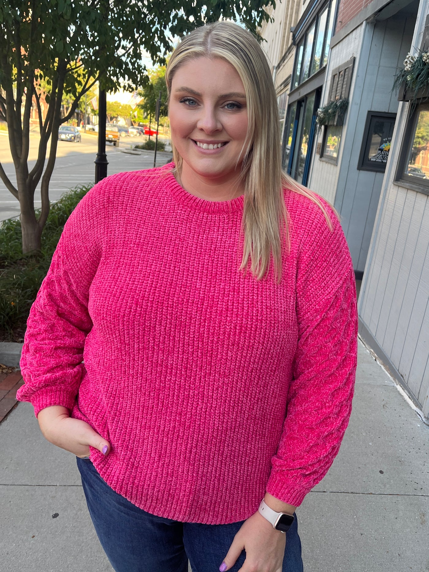 Callie Hot Pink Sweater