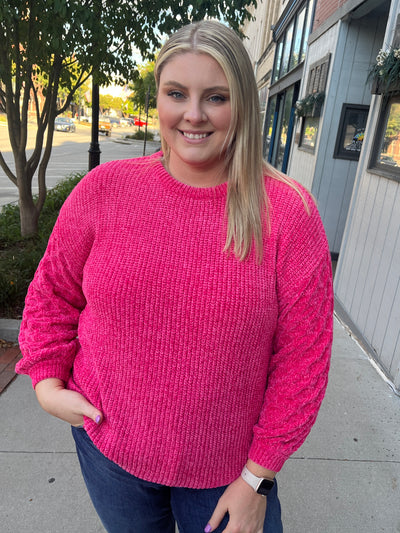Callie Hot Pink Sweater