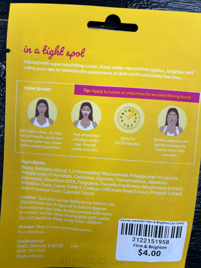 Lemon Lavender Firm & Brighten Eye Candy