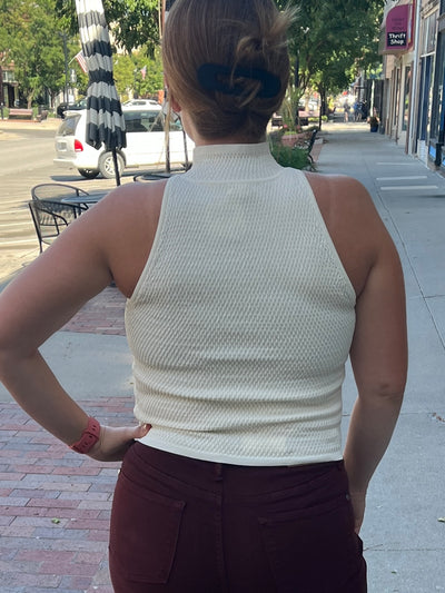 Mock Neck Sweater Tank