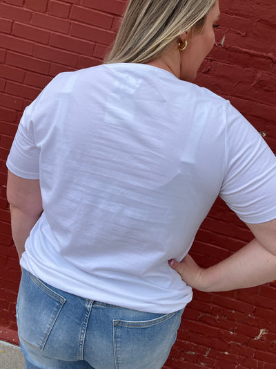 Olivia Short Sleeve Tee - White