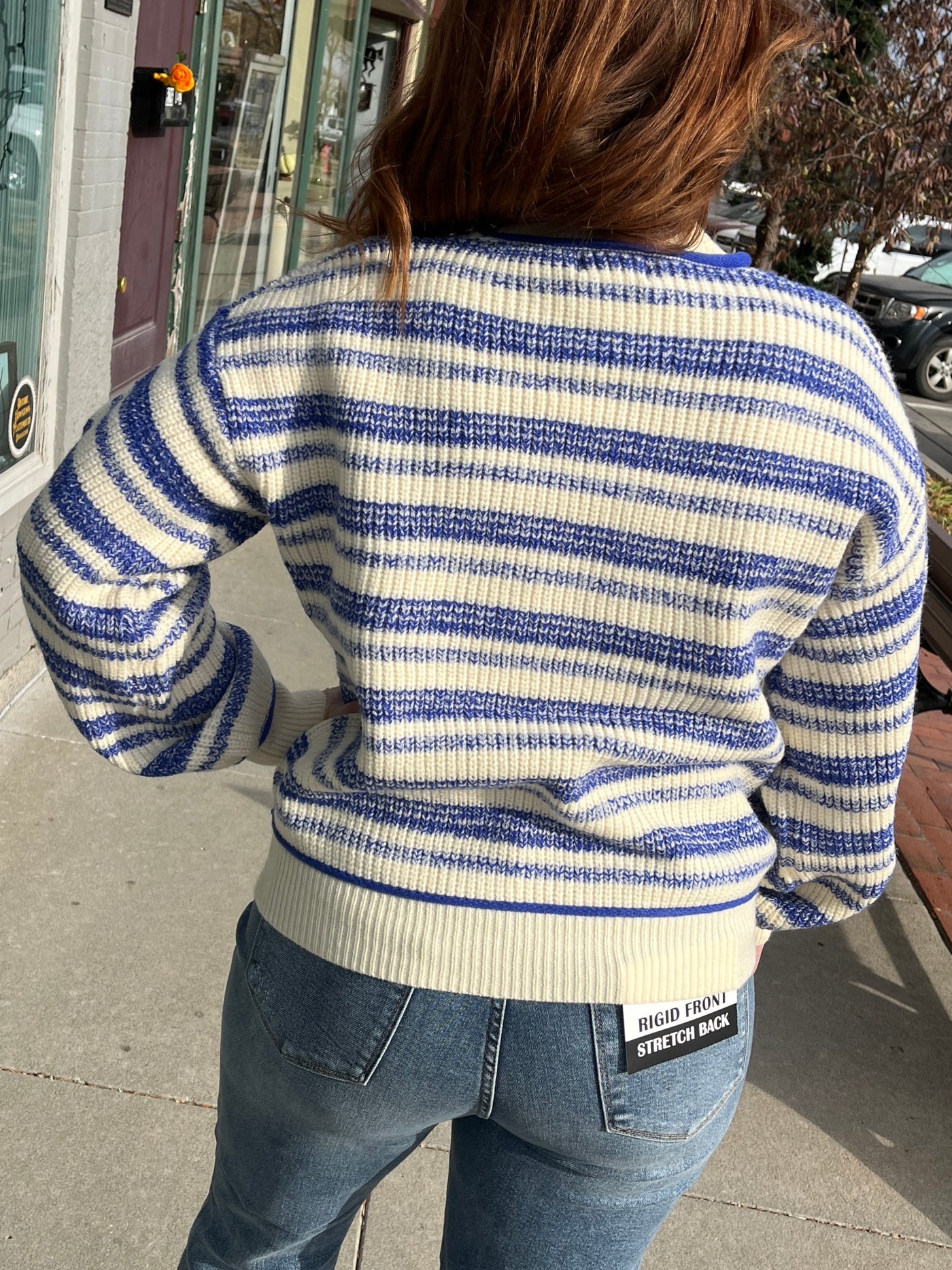 Cobalt Stripe Sweater