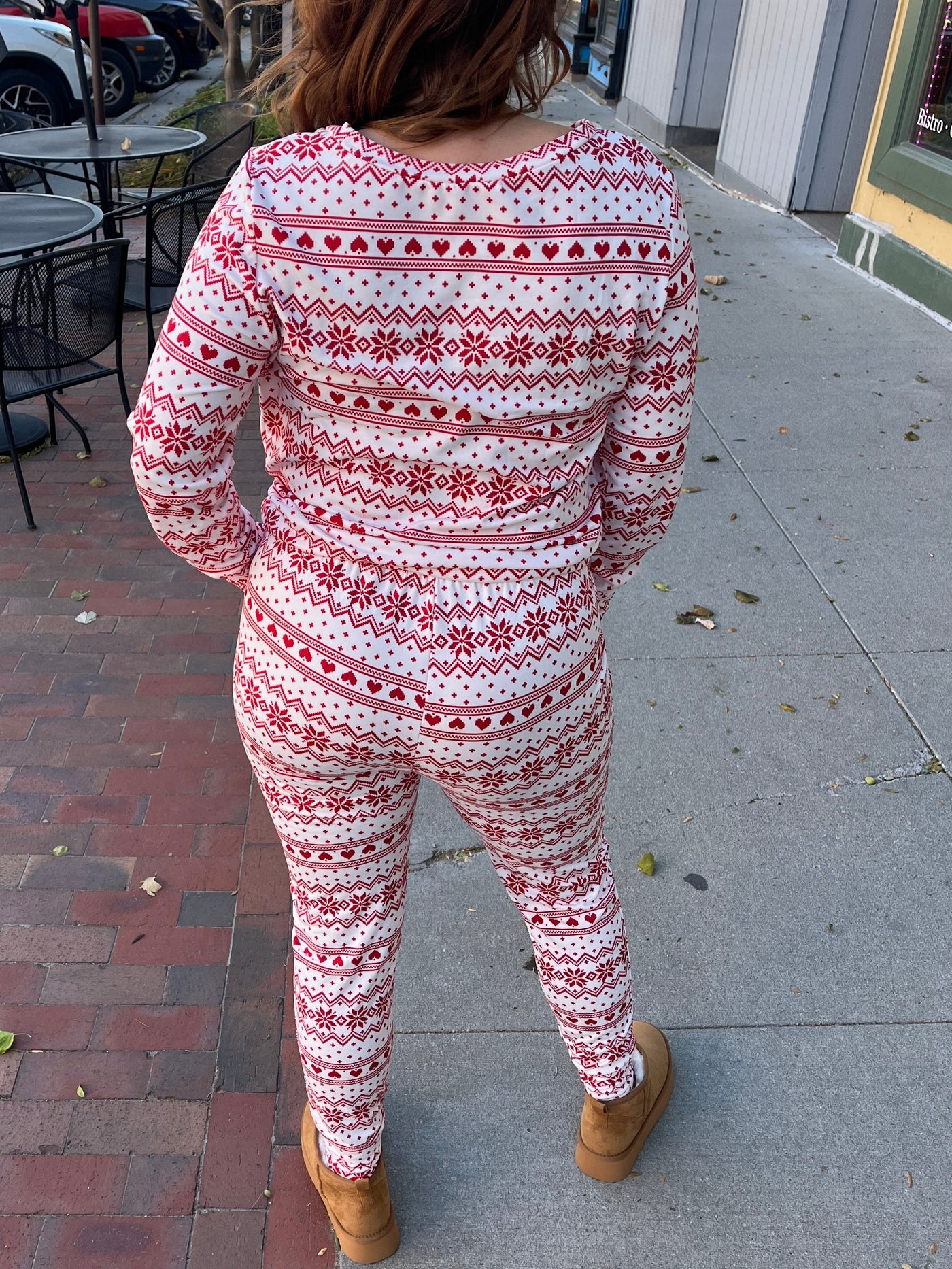 Christmas Pajama Set - White Fairisle