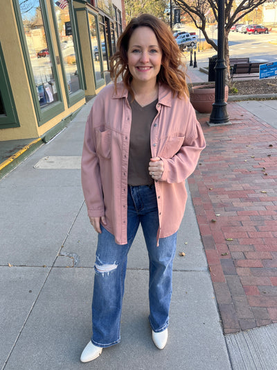 Mauve Chambray