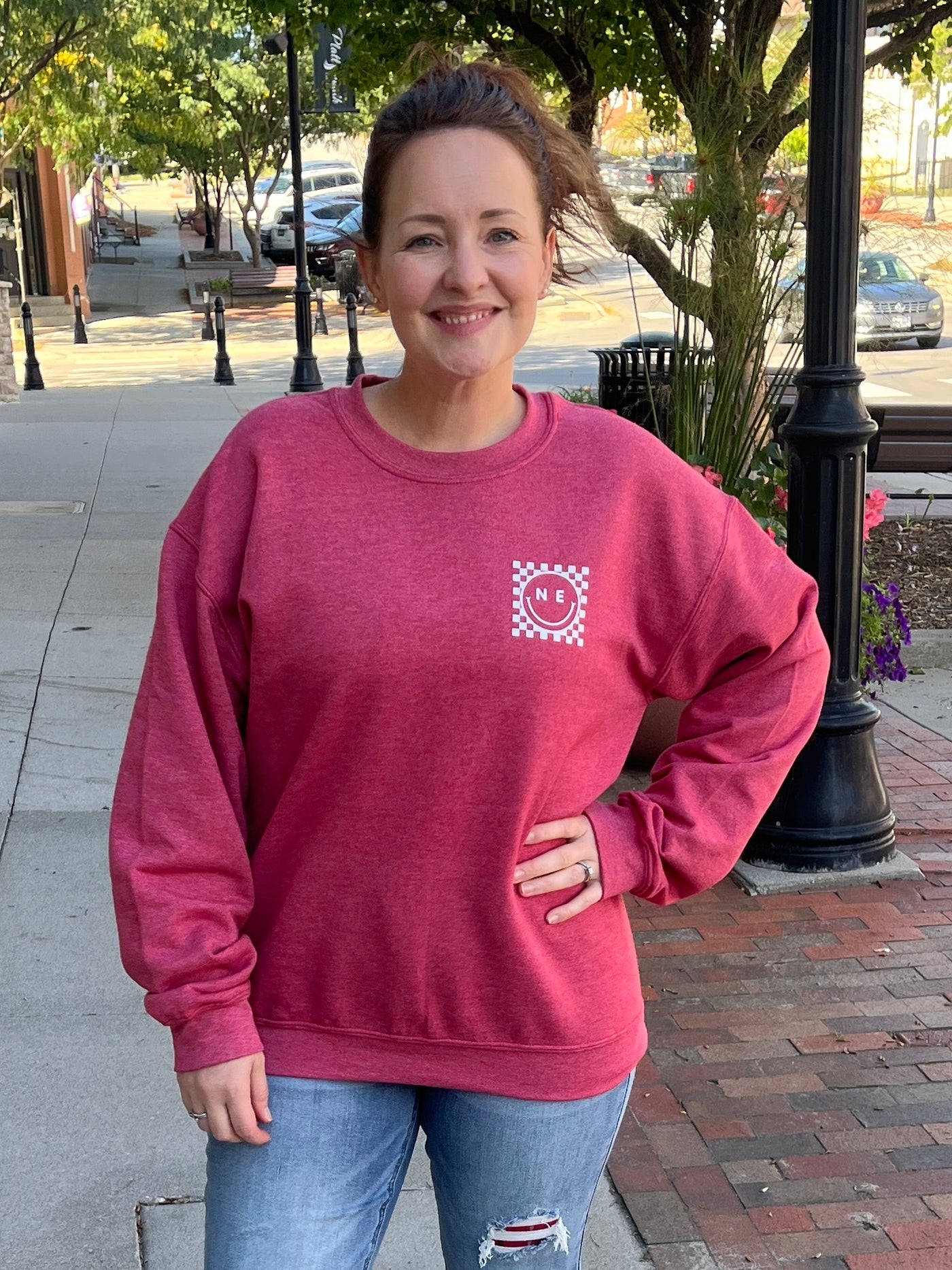 Nebraska Smile Crewneck Sweatshirt