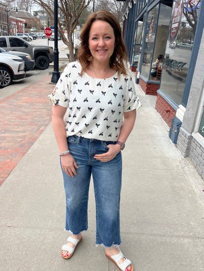 Bow Print Blouse