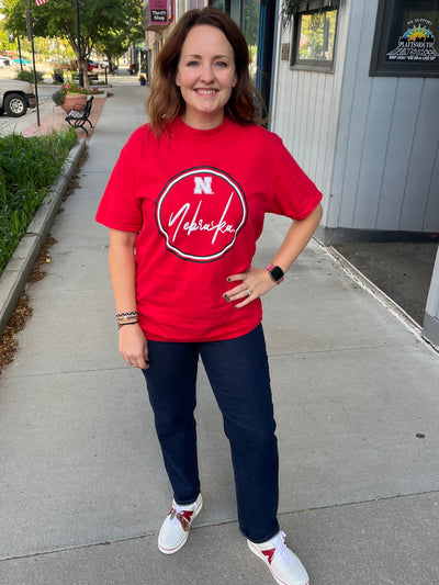 Nebraska Circle Tee