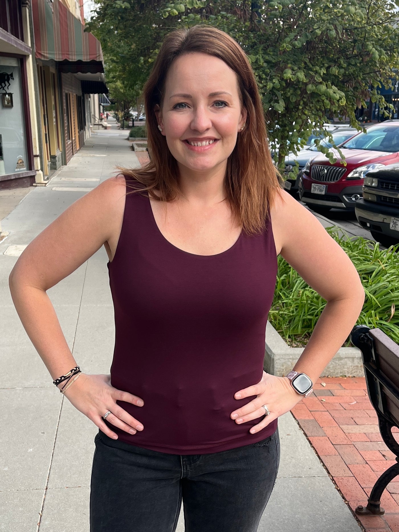 Scoop Layer Tank - Cassis