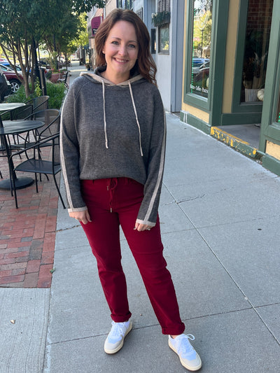 Judy Blue Joggers - Burgundy
