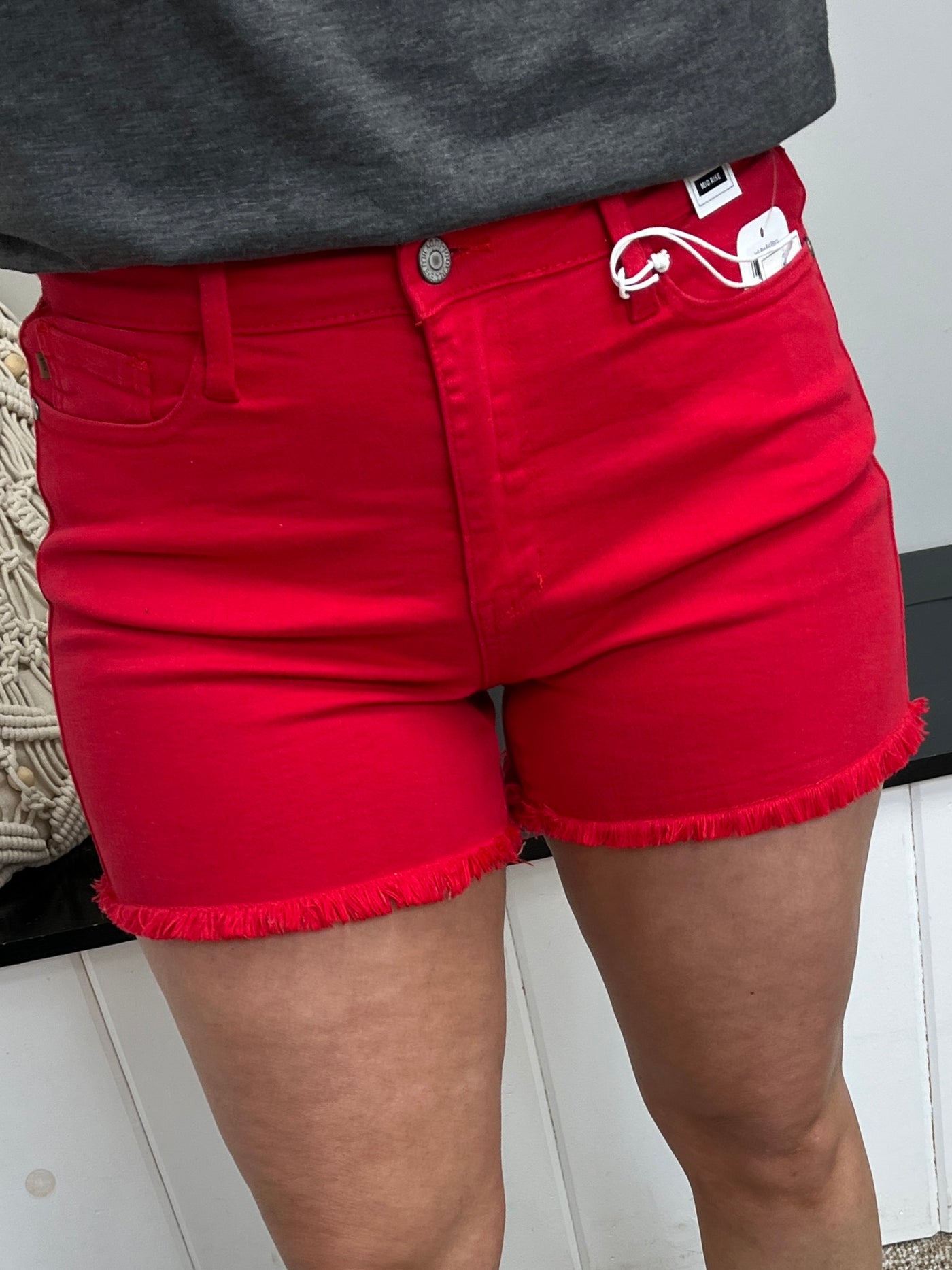 Judy Blue Red Shorts