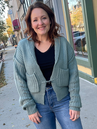 Dusty Mint Cardigan
