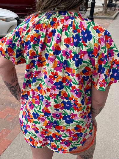 Summer Floral Blouse