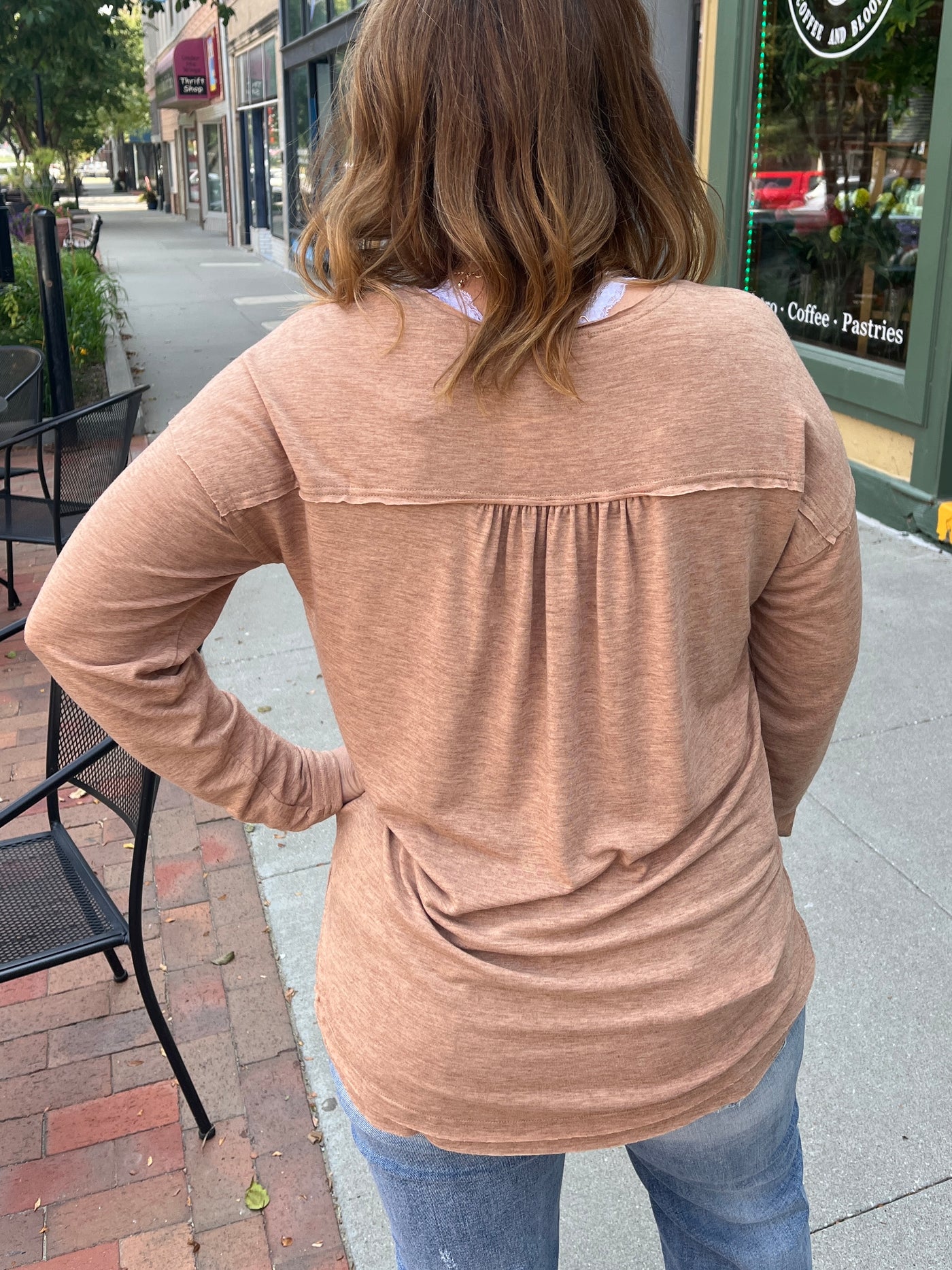 Mocha Long Sleeve Henley