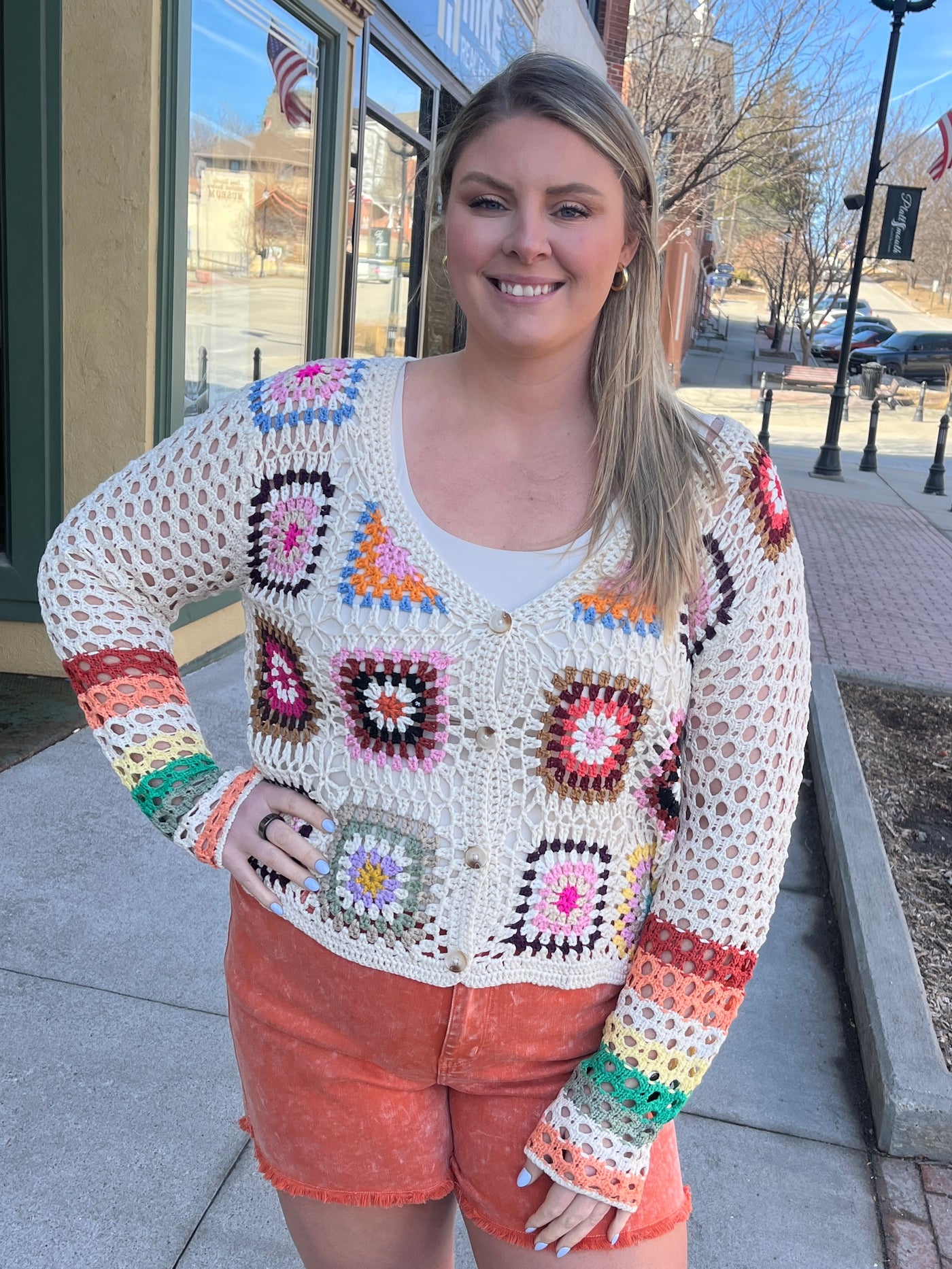 Crochet Square Cardigan