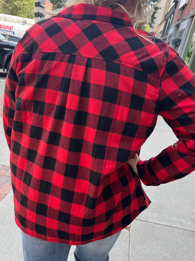 Buffalo Plaid Lined Shacket