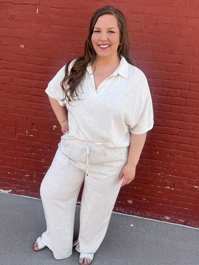 Natural Linen Top