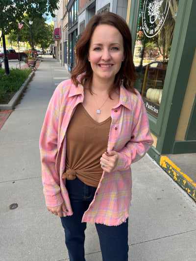 Hazy Blush Plaid