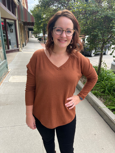 Dolman V-Neck Long Sleeve